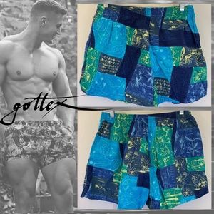 Gottex Swim Trunks Large 100% Cotton Fully lined